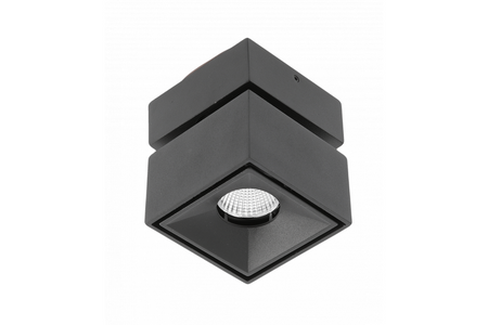 GTV Oprawa LED BIANCO 8W 680lm AC220-240V 50/60 Hz PF>0,9 Ra≥80 IP20 IK06 36° 4000K kwadrat czarny
