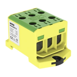 Złączka szynowa gwintowana 1-polowa żółto-zielony OTL50-3 zacisk 6xAl/Cu 1,5-50mm² MAA30500Y10