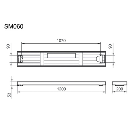PHILIPS Oprawa natynkowa biała LEDINAIRE SM060C LED34S/840 PSU W20L120, moc: 34W, strumień świetlny: 3400lm