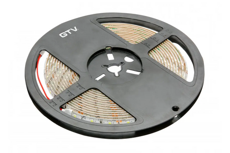 GTV Taśma Flash 2835, 300 LED neutralny biały 4000K, 33W, wodoodporna 8mm, Rolka 5m, 12V