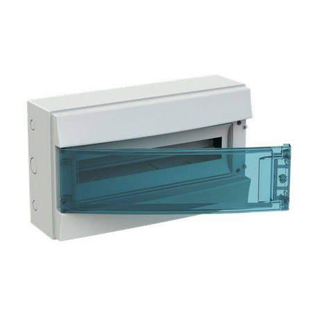 ABB Obudowa natynkowa ABB IP65 MISTRAL65 drzwi przeźroczyste 18 modułów 1 rząd N+PE 65P18X12A