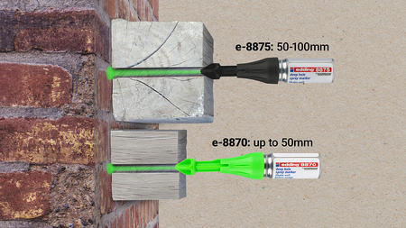 52.359 edding 8870 spray do znakowania w głębokich otworach 50mm Clip strip