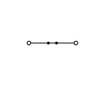 TOPJOBS Złączka szynowa sprężynowa 2-przewodowa 2,5 mm² (4 mm²) czarna 2002-1205