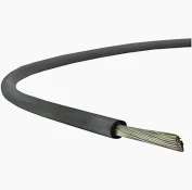 Przewód w izolacji silikonowej, bezhalogenowy SiF 1x4 mm² czarny 300/500V temp. pracy: -60°C - +180°C