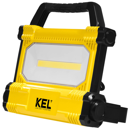 KEL Naświetlacz przenośny LED IP54 30W 3000lm 6400K 220-240V AC żółto-czarny LPH-1