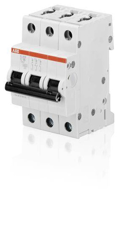ABB Wyłącznik nadmiarowo-prądowy serii STANDARD 3-polowy C 1A 6kA S203-C1   2CDS253001R0104