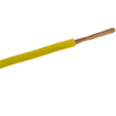 Przewód jednożyłowy giętki H07V-K (LgY) 2,5mm² zielono-żółty (green-yellow)