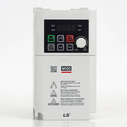 LG Przemiennik częstotliwości serii M100 0,4kW I=2,4A 0-400Hz zasilanie 1x230V wbudowany filtr EMC C2 montaż na szynę DIN, IP20 LSLV0004M100-1EOFNA