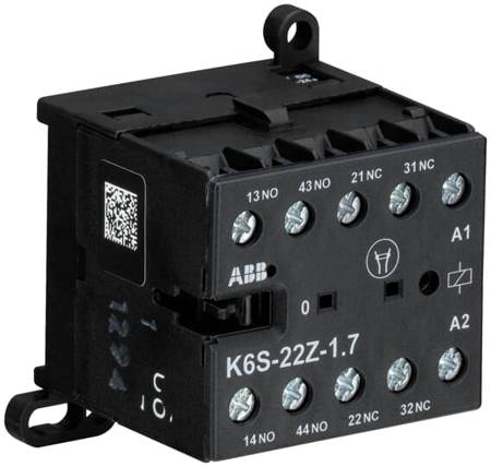 ABB Przekaźnik stycznikowy K6S-22Z-1.7-71, Napięcie cewki: 24V DC, Styki robocze: 2NO + 2NC