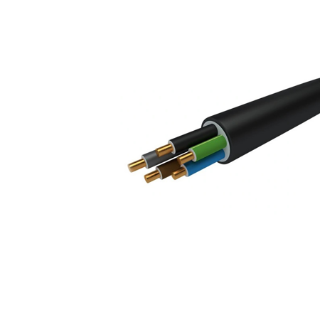 Bezhalogenowy kabel energetyczny i sterowniczy N2XH-J B2ca 0,6/1 kV 5x2,5 mm² RE