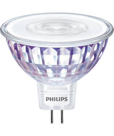 PHILIPS Żarówka LED CorePro LEDspot ND MR16 7W/827 odpowiednik 50W 621lm 2700K ciepła biała 12V GU5.3 szklana